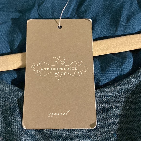 New, never worn Blue Tassle/Anthropologie blouse. - Picture 6 of 6